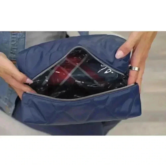 LUG Bumper Satin Luxe VL (Vegan Leather) Cosmetic Case / Toiletry Case in Sage - Picture 13 of 15